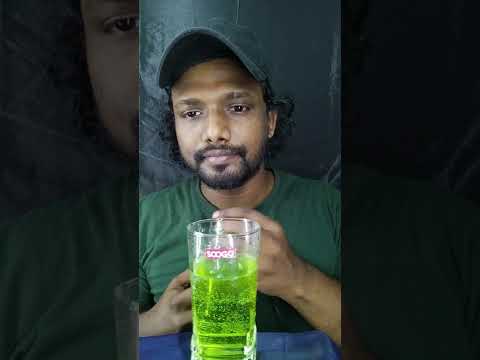green drink mukbang ASMR