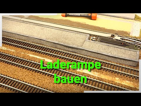 Bau einer neuen Laderampe│Tutorial│Modellbahn TT
