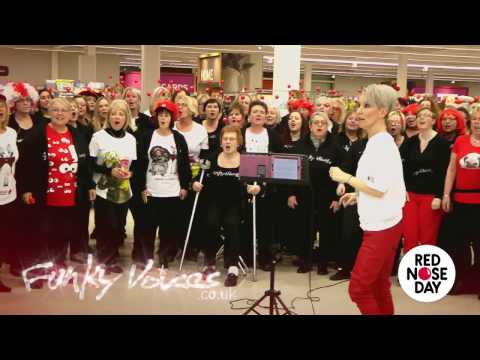 Funky Voices choir marathon! Red Nose Day Comic Relief 2017
