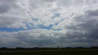 preview picture of video 'Typhoon fighter jet flyby and landing at RAF Coningsby 8th May 2013'