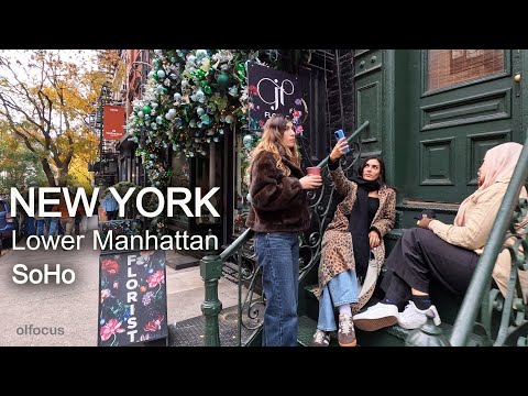 New York - Walking tour Lower Manhattan  NYC 4К 60fps