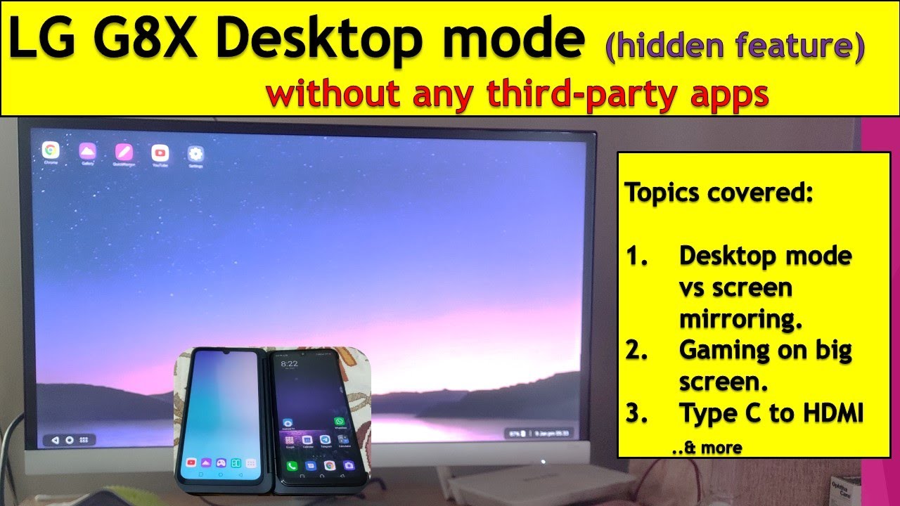 LG G8X ThinQ Desktop mode explained | piBox India