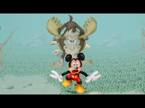 Mickey Mouse and the rampaging Moose in MICKEY MANIA Part 3