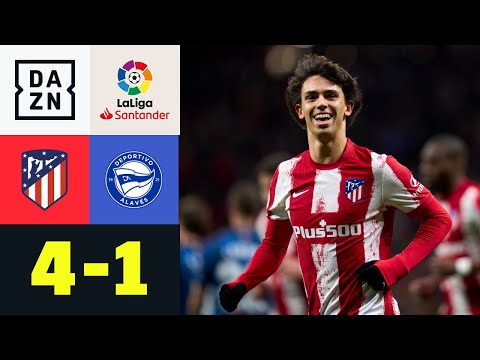 Felix und Suarez glänzen bei Sieg gegen Schlusslicht: Atletico Madrid – Alaves 4:1 | LaLiga | DAZN