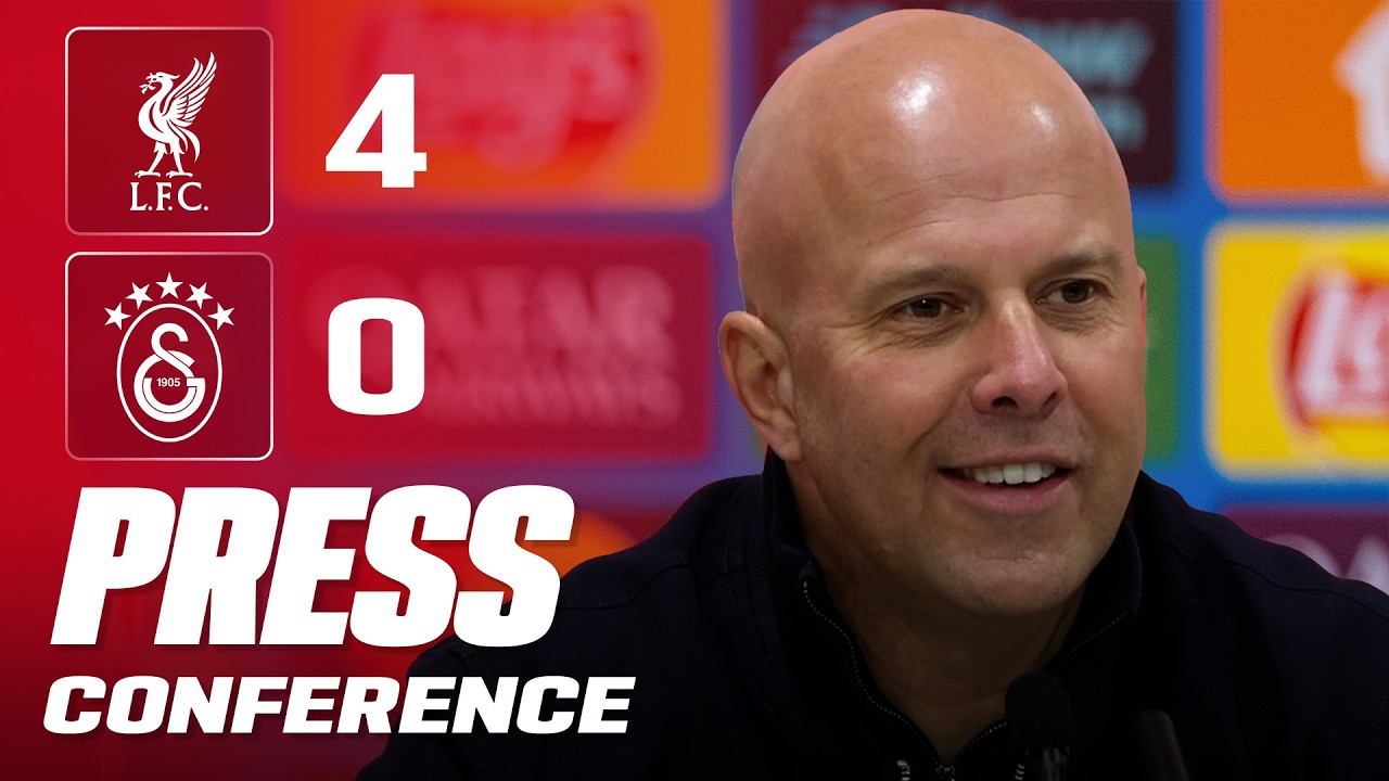 Arne Slot Post-Match Press Conference | Liverpool 4-0 Galatasaray (4-1 on agg) - YouTube