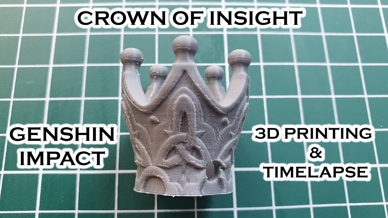 Crown of Insight -- Genshin Impact -- 3D Printable Keychain 3D Print Model