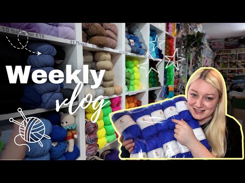 Exploring a Craft Charity Shop & Adding Sparkly Yarn to My Stash!🧶