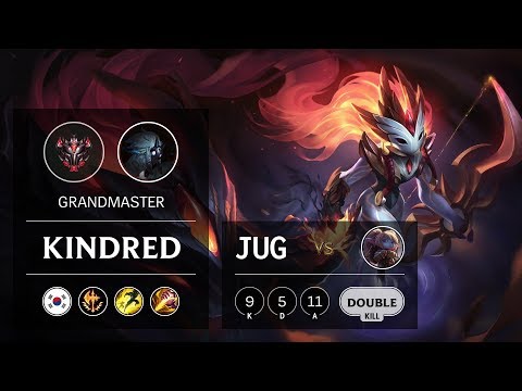 Kindred Jungle vs Poppy - KR Grandmaster Patch 9.12