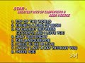 Star Records Greatest Hits Of The Carpenters ABBA Songlist