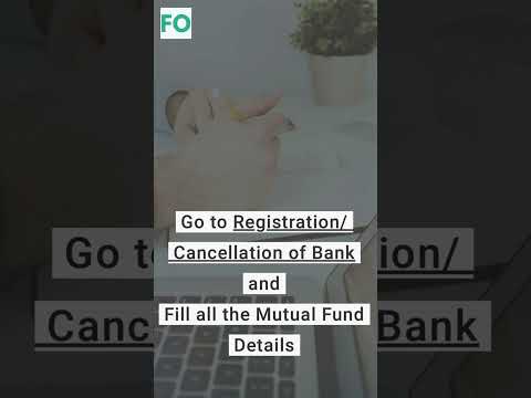 How to update bank details in Mutual Fund - YouTube