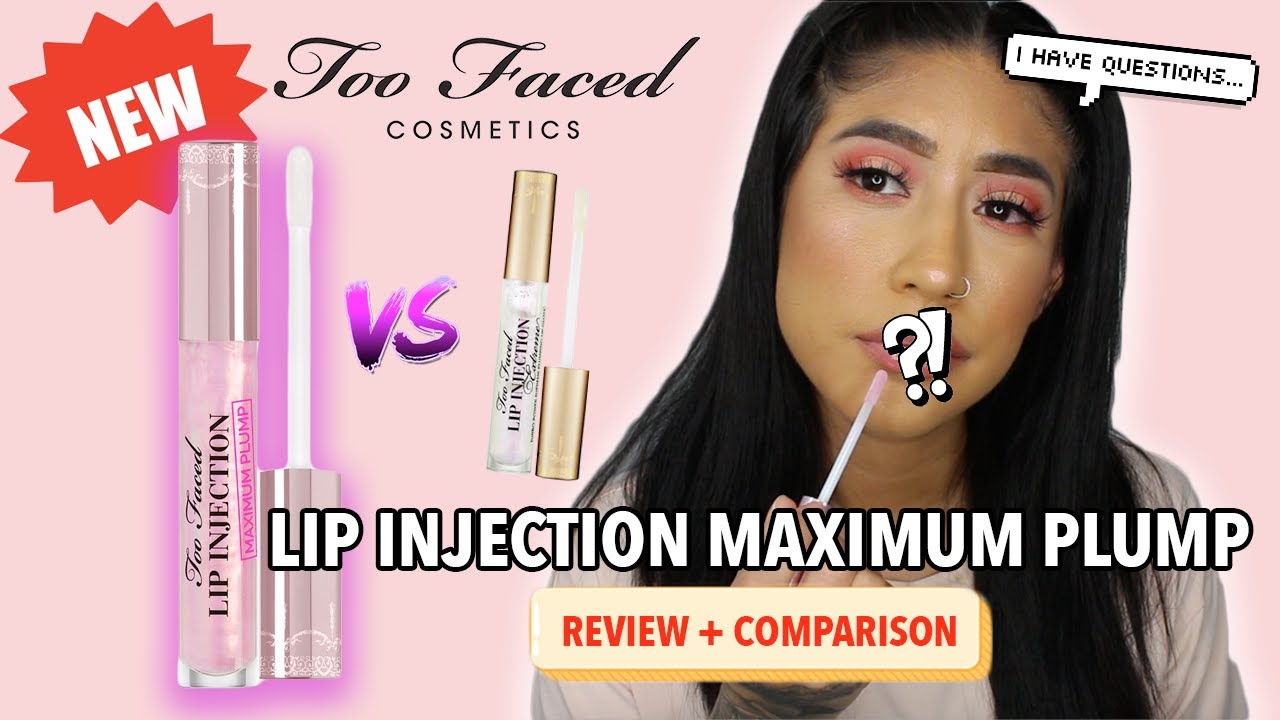 Watch *NEW* TOO FACED Lip Injection MAXIMUM PLUMP VS. TF EXTREME Plump (Is there a difference!) Now *NEW* TOO FACED Lip Injection MAXIMUM PLUMP VS. TF EXTREME Plump (Is there a difference!)
