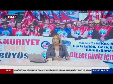 Basında Cumhuriyet ve Emek Mitingi-Tele 1 Tv-1 Mart 2025 | EĞİTİM İŞ