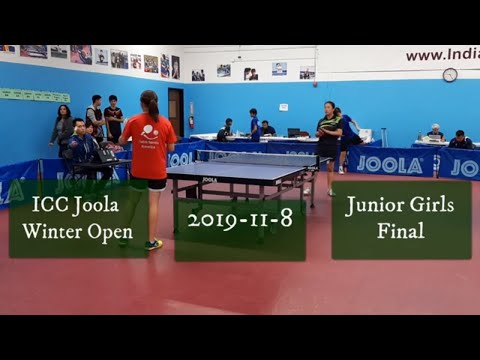 Junior Girls Final: Ava (2279) vs Ana (2224) at ICC Joola Winter Open on 2019-11-8