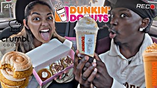 We Tried Dunkin' & Crumbl's FALL MENU😍🍂 | VLOGTOBER 4