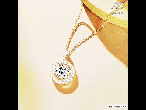 Sterling Silver Moissanite Pendant product video