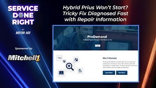 Service Done Right: Hybrid Prius Won’t Start? Tricky Fix Diagnosed Fast with Repair Information
