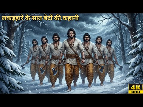 लकड़हारे के सात बेटों की कहानी | बर्फीले तूफान की रात | Hindi Moral Story