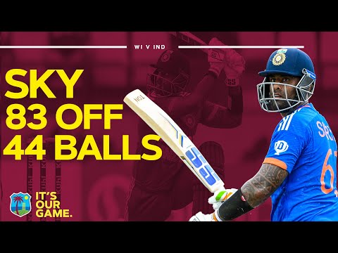 Sensational SKY | Suryakumar Yadav Hits Brilliant 83 | West Indies v India 3rd T20I