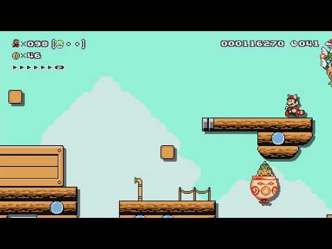 RICKETY SQUEEGEE ~ Easy 100 Mario Challenge - Super Mario Maker - No Commentary 1bs