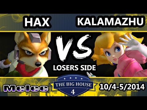 The Big House 4 - Hax (Fox) Vs. Kalamazhu (Peach) - Losers Round 4 - SSBM