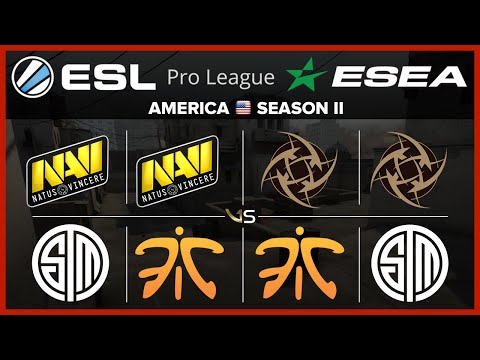 ESL ESEA EU S2 W2D1 All Matches | Na'Vi vs TSM - Na'Vi vs Fnatic - NiP vs Fnatic - NiP vs TSM