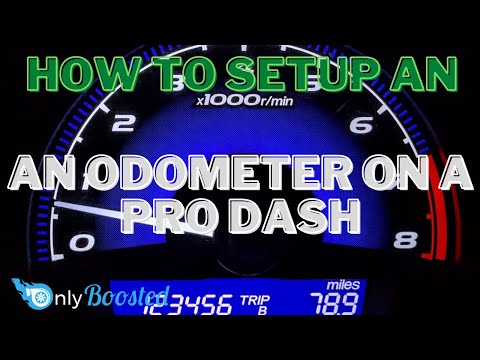 How to setup an odometer on a Holley Pro Dash