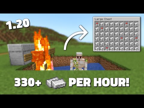 Minecraft 1.20 Easy Iron Farm Tutorial - 330+ Per Hour