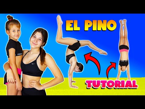 COMO HACER EL PINO - Enseño a Hacer el PINO a mi Hermanita | Daniela Golubeva