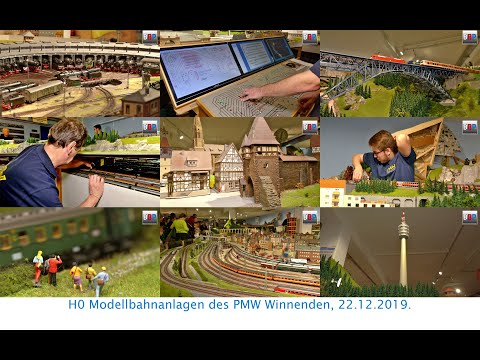 PMW Winnenden 1/87  Scale Model Railroad Layout / HO Modellbahnanlage, Germany, 2019.