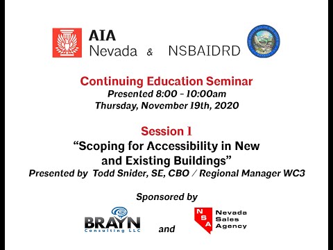 NSB 1 Scoping for Accessibility in New and Existing Buildings 1