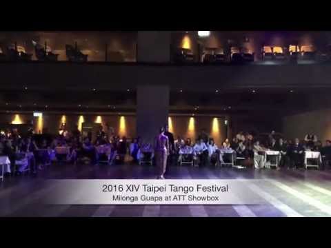  Agata Jargilo  and  Ezequiel Gómez  are  dancing  to  "  Garua  "  by  Aníbal Troilo  at  Taipei Tango Festival  in  2016