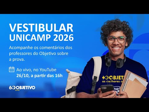 Comentário do vestibular Unicamp 2026 – Ao vivo