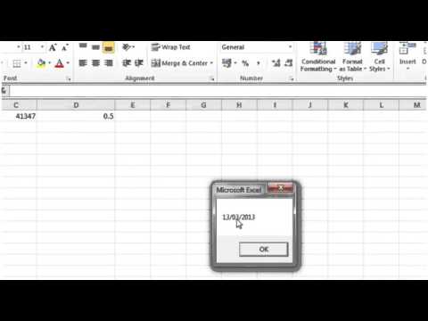 Excel 2010 VBA Tutorial 11   Methods for working with Dates and Time 360p