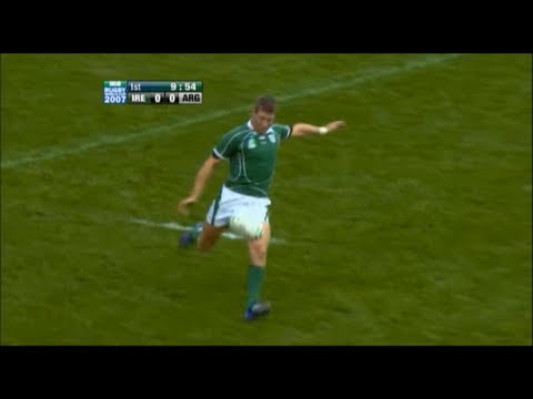 Ronan O'Gara terrible performance vs Argentina 2007 RWC