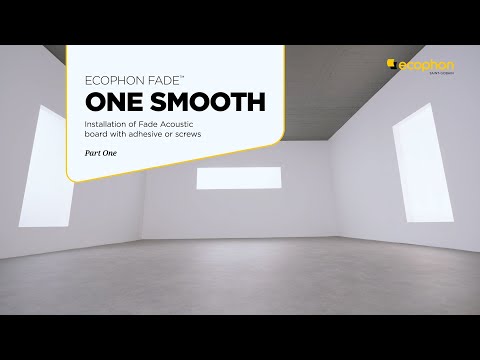 Ecophon Fade™ ONE Smooth installation