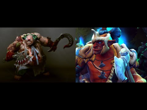 Pudge VS Troll Warlord (Magic VS Physical)