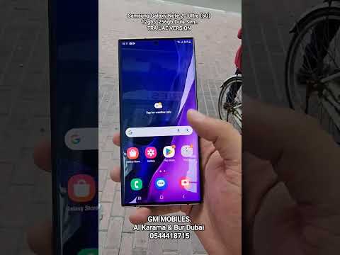 samsung Galaxy Note 20 Ultra (5G) 11gb / 256gb Dual Sim TRA UAE VERSION Used Mobile In Dubai