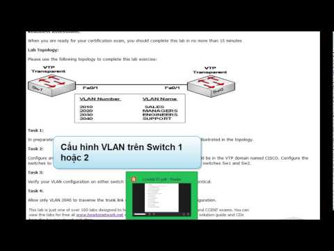 lab 16   Restricting VLANs on Trunks and changing the VTP version