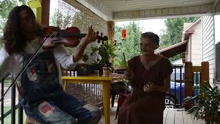 Timothy Kelley & Spoon Lady - some porch fiddlin'