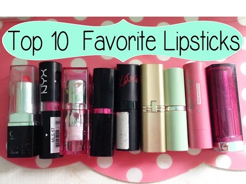 Top 10 Favorite Lipsticks Tag