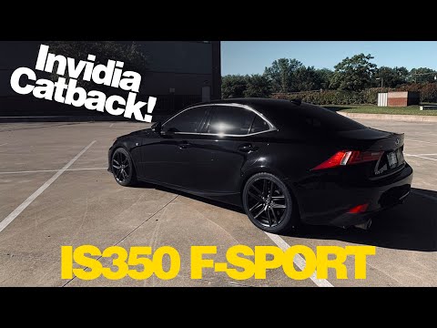 Lexus IS350 Invidia Midpipe+Axleback Installed (Complete CATBACK!)