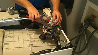 Installing a cold water inlet valve on a Kenmore Elite front load washer