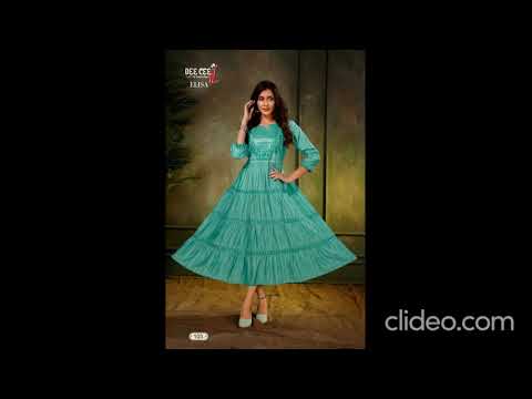 DEE CEE ELISHA NYLON ANARKALI KURTI COLLECTION