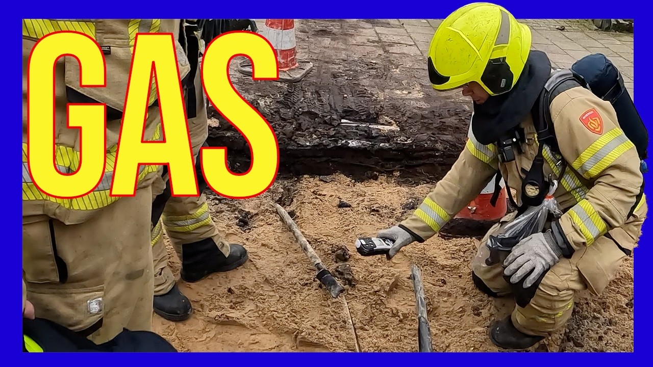 🚧 Gasleiding geraakt door graafmachine – brandweer Lunteren controleert situatie