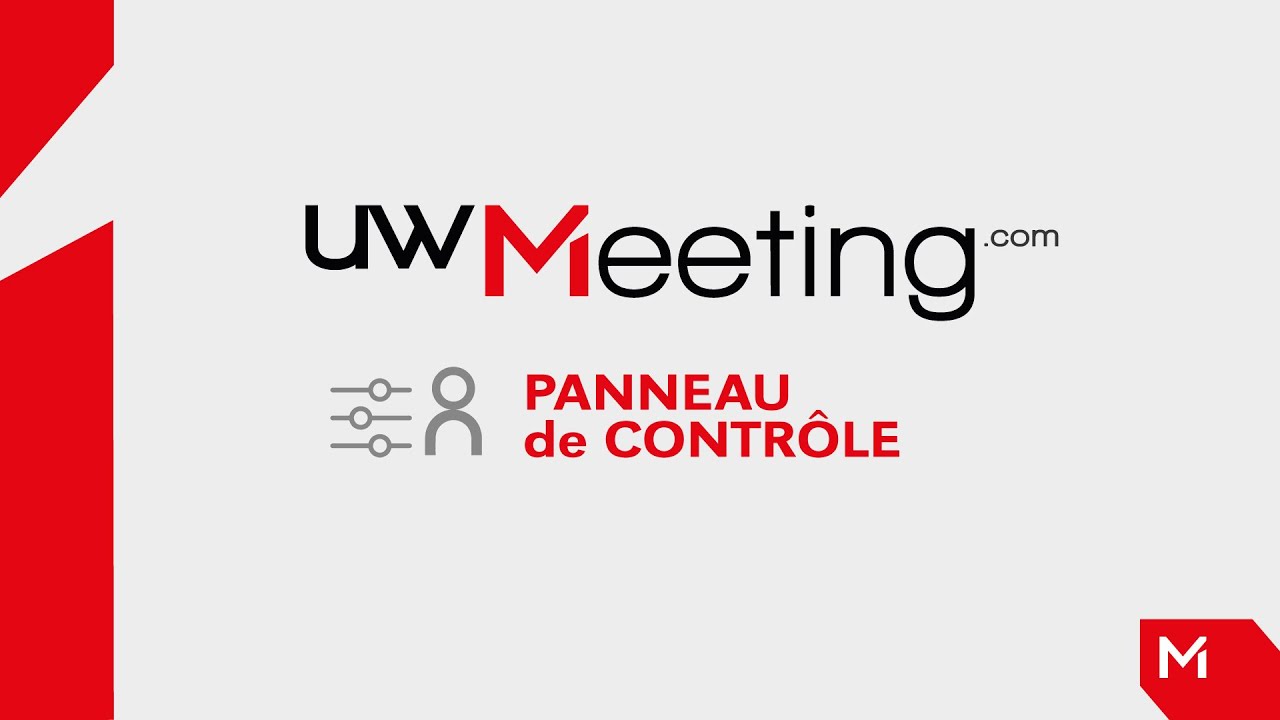 Panneau de contrôle