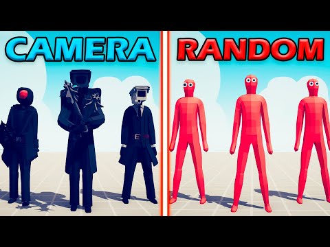 CAMERAMAN TEAM vs RANDOM UNITS TEAM - Totally Accurate Battle Simulator | TABS