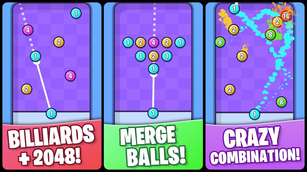 Pool Ball Merge - 2048 Game Gameplay Android