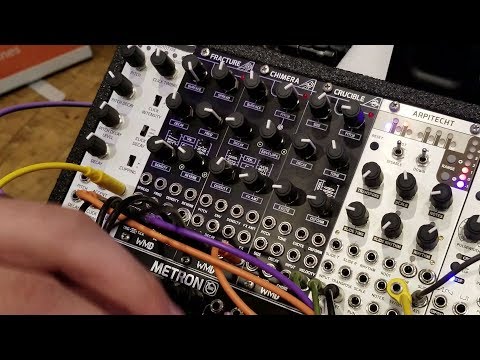 WMD Crucible cymbal synth and Axys crossfader at Superbooth 2019