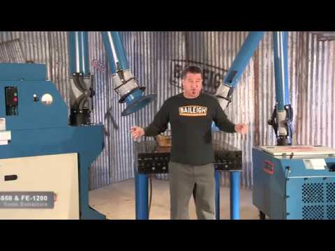 FE-850 and FE-1200 Fume Extractors from Baileigh Industrial