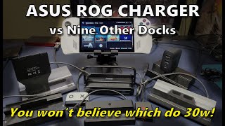 ASUS ROG Ally Charger Dock Review - And Nine Other Docks Power Benchmarks (Who Has 30w?)